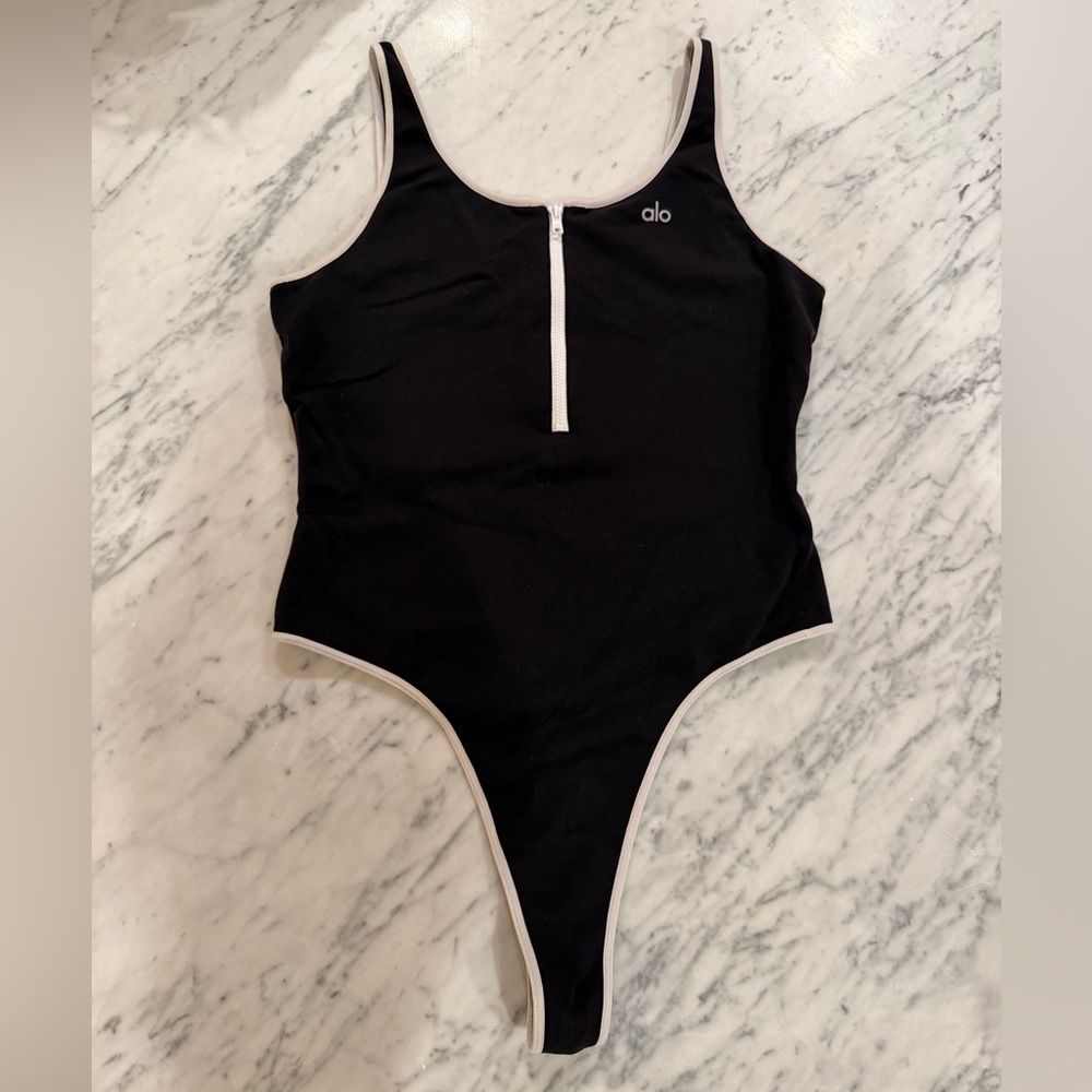 ALO Supernova Zip Up Bodysuit Size Large